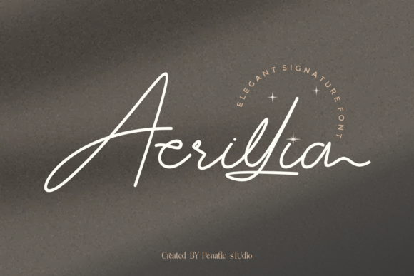 Acrillia: An Elegant Script Handwritten Font for Editorial Design