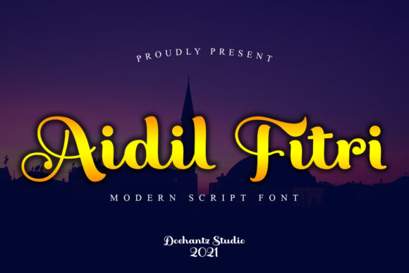 Aidil Fitri: A Luxe Arabic-Inspired Script Handwritten Font