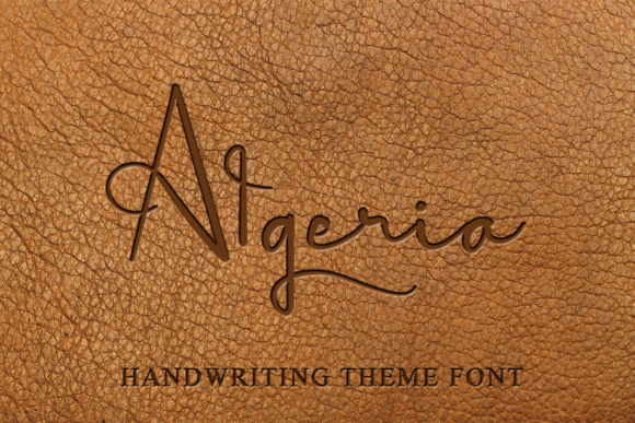 Algeria Script Font for Handmade & Printable Creators