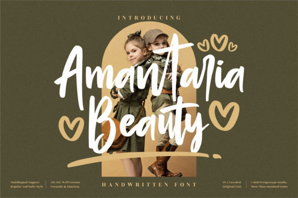 Amantaria Beauty Script Font for Handmade Creators