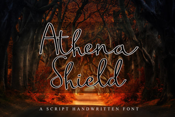 Athena Shield Script Font for Elegant Handmade Designs