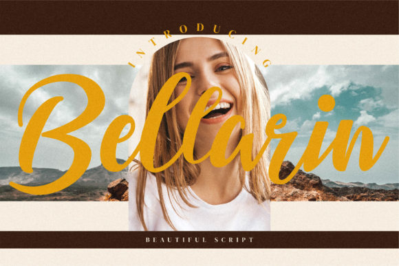 Bellarin Font: Modern Script Typeface for Small Business Branding