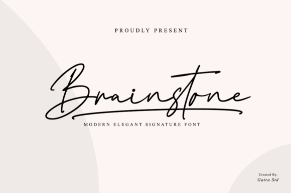 Brainstone: A Delicate Script Font for Thoughtful Editorial Design
