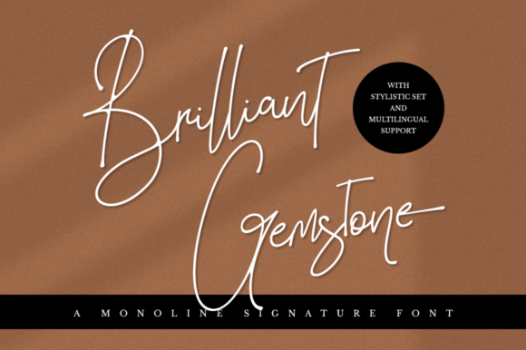 Brilliant Gemstone Font for Elegant Branding