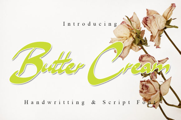 Butter Cream Script Font for Handmade Creators