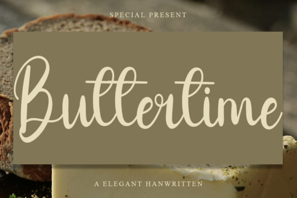 Buttertime: A Refined Script Handwritten Font for Elegant Branding