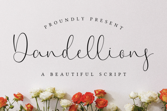 Dandellions Font: Elegant Script Handwritten Fonts for Crafters