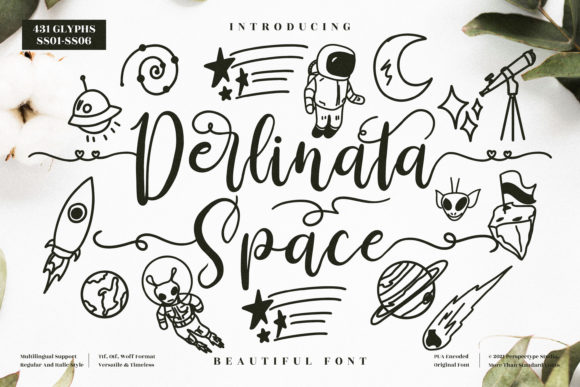 Derlinata Space: A Script Handwritten Font That Elevates Your Brand