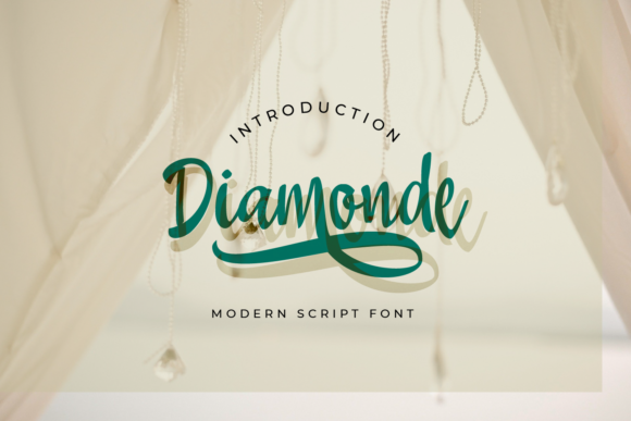 Diamonde Script Font for Modern Handwritten Branding