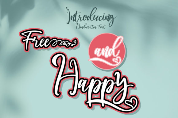 Free and Happy Script Handwritten Font for Crafters