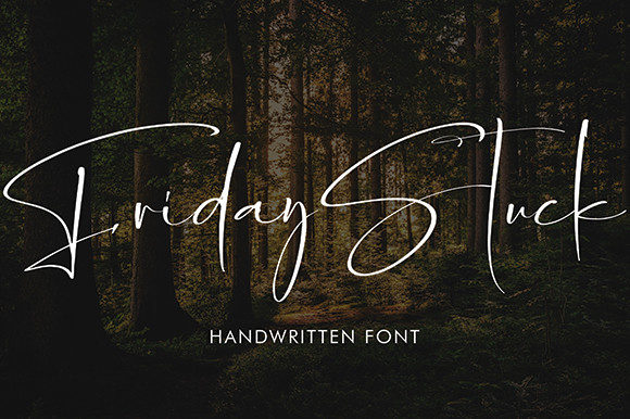Friday Stuck: A Refined Script Handwritten Font for Modern Design