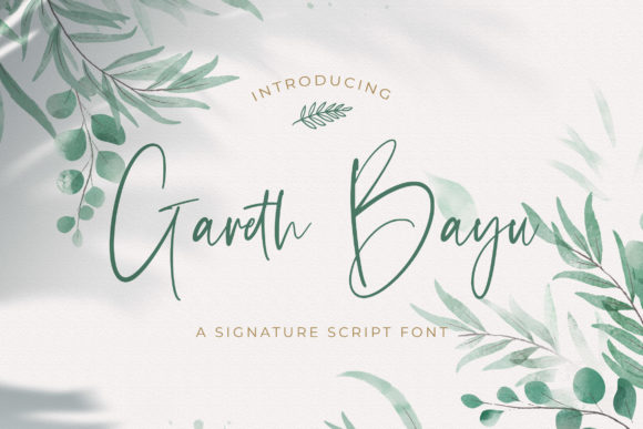 Gareth Bayu Script Font for Luxury Branding