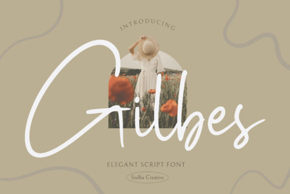 Gilbes Organic Script Font for Handmade Creators