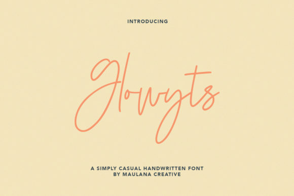 Glowyts Script Font for Elegant Campaign Design