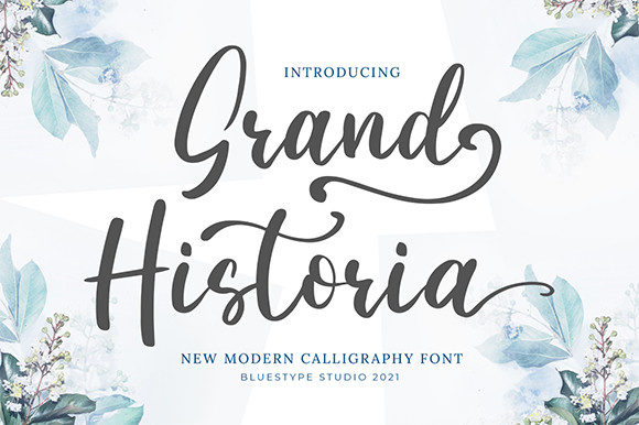 Grand Historia: A Premium Script Handwritten Font for Campaign Design