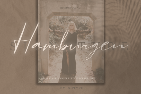 Hamburgen Signature Font for Elegant Brand Identity Design