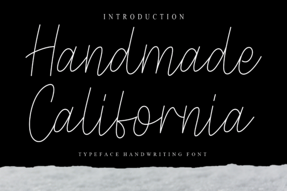 Handmade California Font for Romantic, Elegant Design
