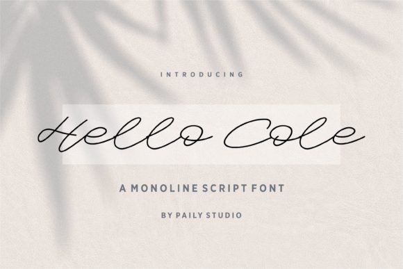 Hello Cole: A Thin Cursive Script Font for Scroll-Stopping Brand Content