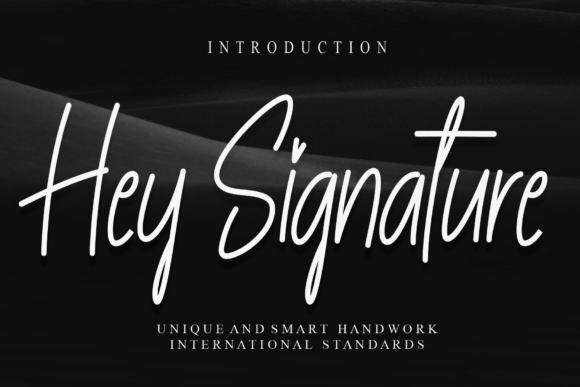 Hey Signature: A Romantic Script Handwritten Font for Branding