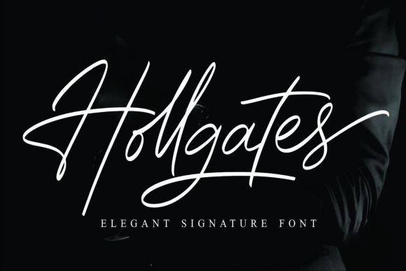 Hollgates Script Font for Handmade Makers