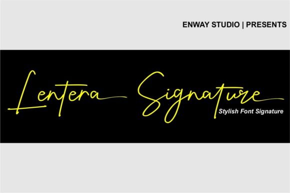Lentera Signature: A Delicate Script Handwritten Font for Crafters