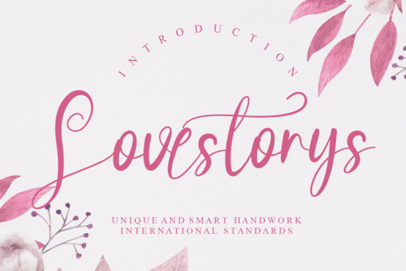 Lovestorys Script Font for Handmade Creators