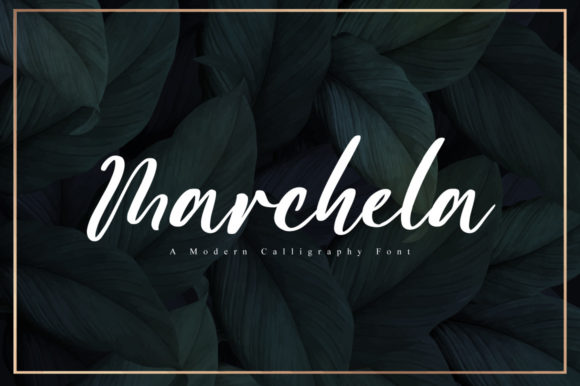 Marchela Script Handwritten Font for Romantic Craft Projects