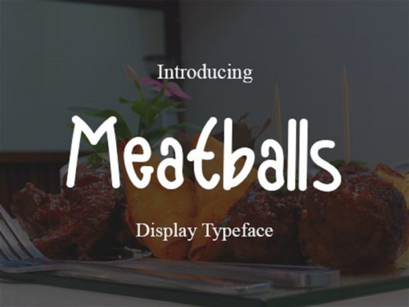 Meatballs Script Font for Modern Web Design