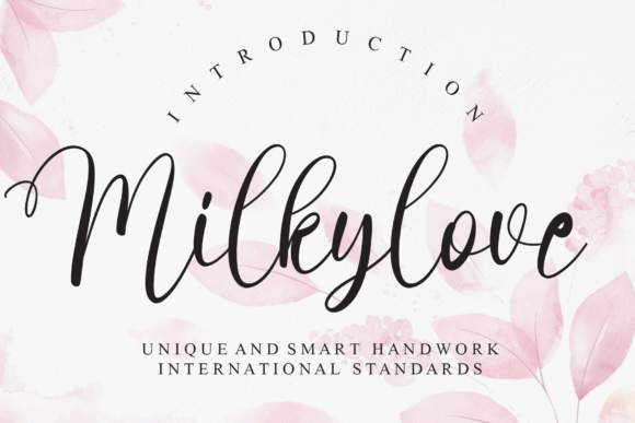 Milkylove: A Romantic Script Handwritten Font for Thoughtful Design