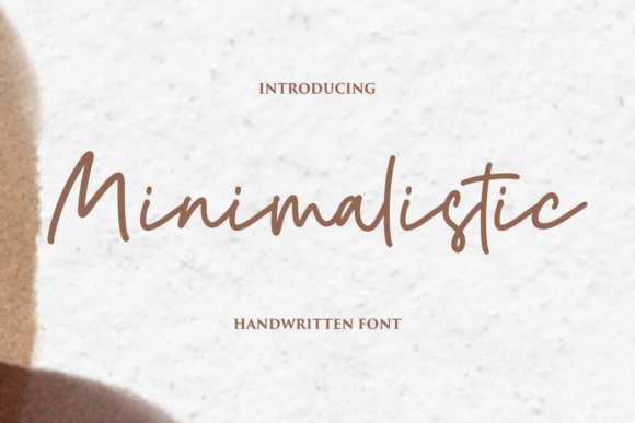 Minimalistic Script Font for Editorial Design