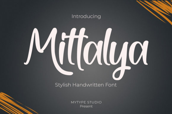 Mittalya: A Refined Script Handwritten Font for Elegant Design