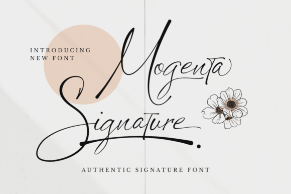 Mogenta Signature Font for Elegant Digital Branding