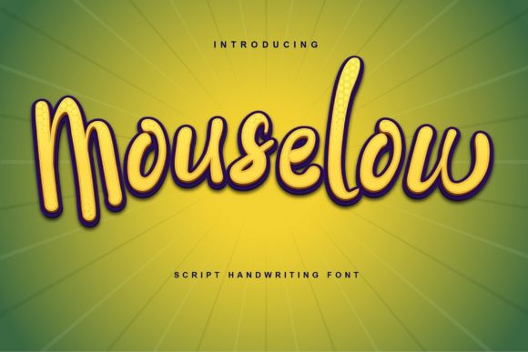 Mouselow Script Font for Playful Branding Projects
