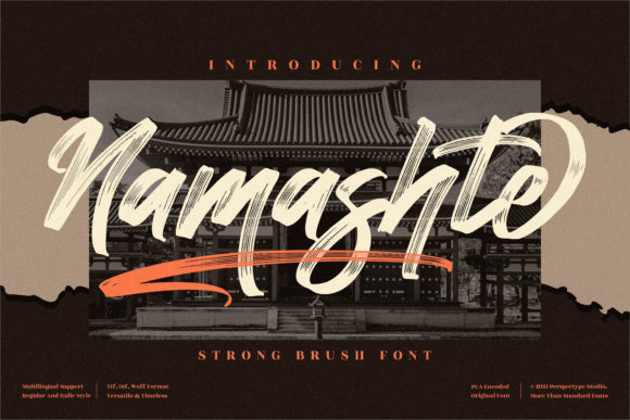 Namashte Script Font for Polished Branding