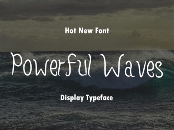 Powerful Waves: A Refined Script Handwritten Font for Elegant Design