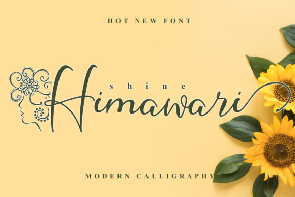Shine Himawari: A Romantic Script Handwritten Font for Elegant Web Design