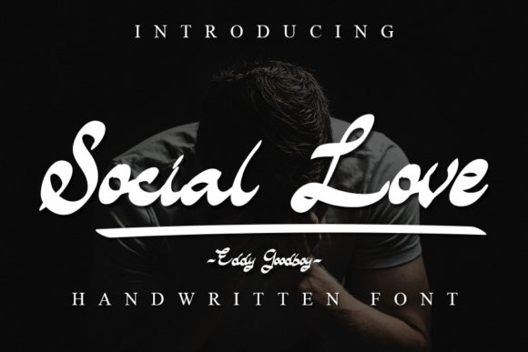 Social Love Script Font for Elegant Handmade Products