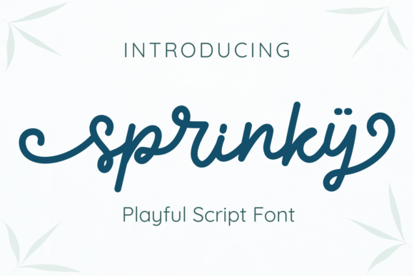 Sprinky: A Playful and Delicate Script Font for Elegant Editorial Design