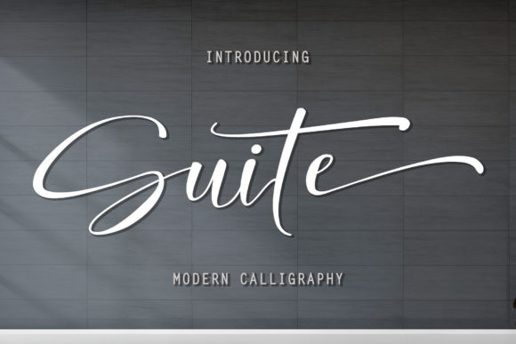 Suite Script Font for Elegant Handmade Designs