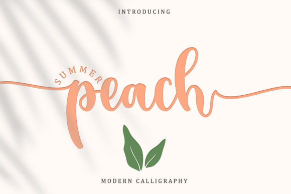 Summer Peach: A Dazzling Script Font for Editorial Warmth
