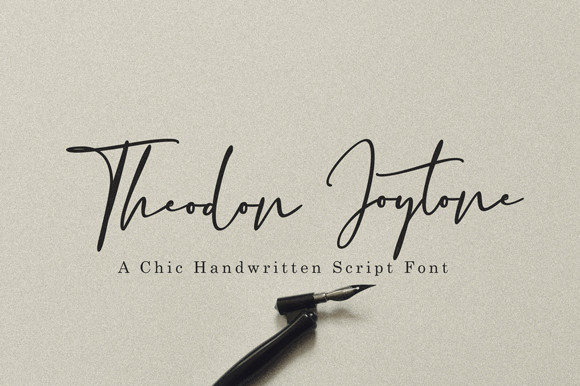 Theodon Joytone: A Delicate Script Font for Thoughtful Design