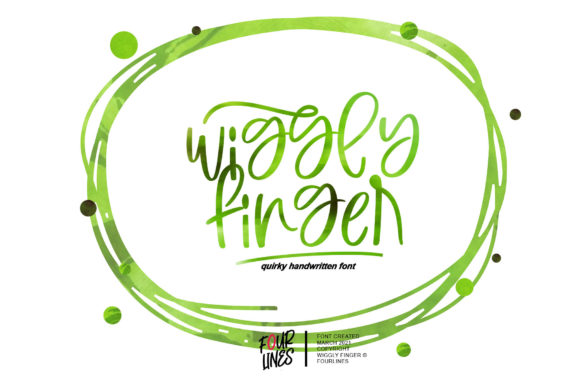 Wiggly Finger Font: A Dainty Script Handwritten Typeface for Sweet, Quirky Campaigns