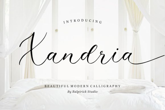 Xandria: A Refined Script Font for Editorial Elegance